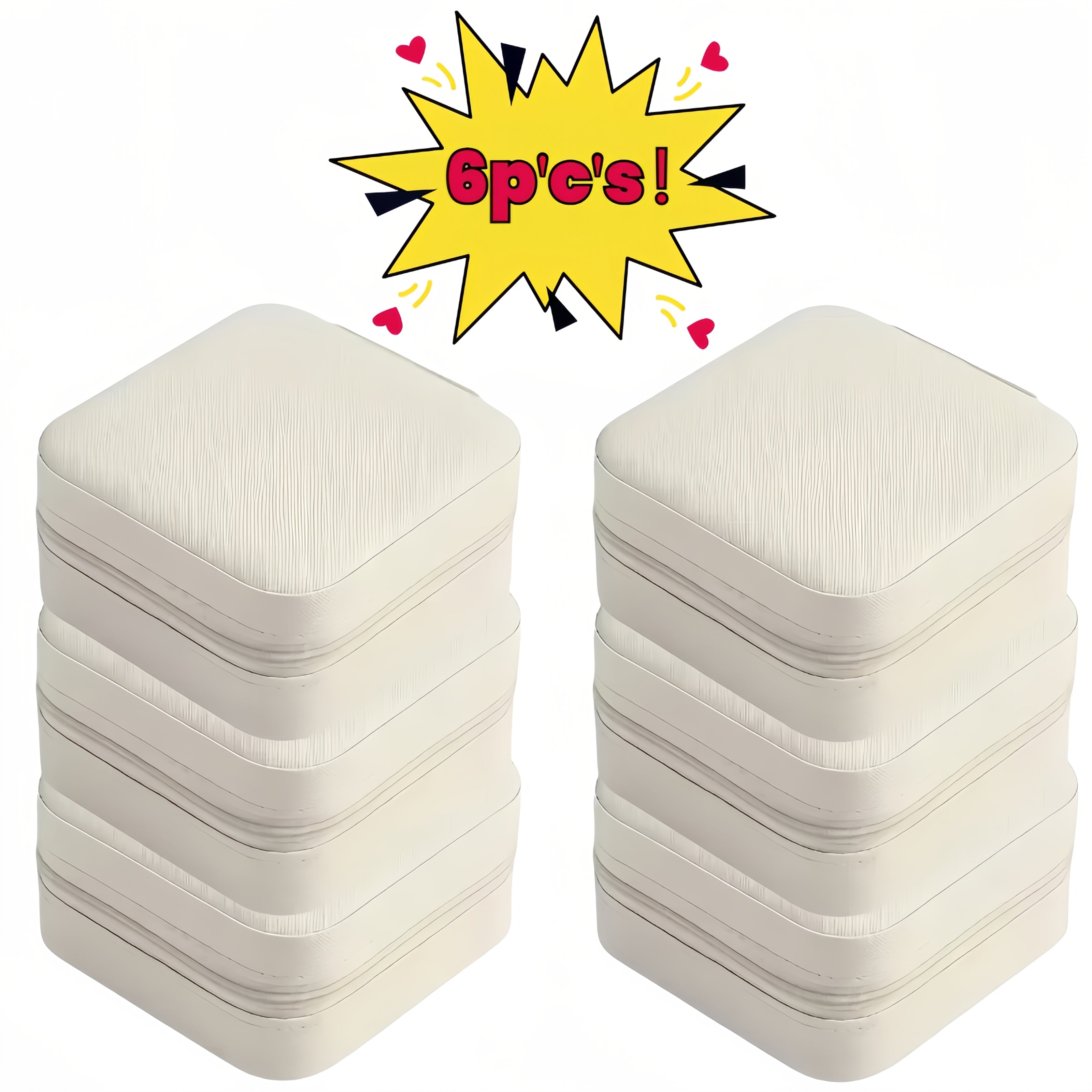 6/12pcs black and white combination Small Jewelry Box, Travel Portable Jewelry Case for Ring, Pendant, Earring, Necklace, Bracelet Organizer Storage Holder Boxes, Gifts Box for and Women -Jewelry Making Display & Packaging Supplies, Jewelry Boxes