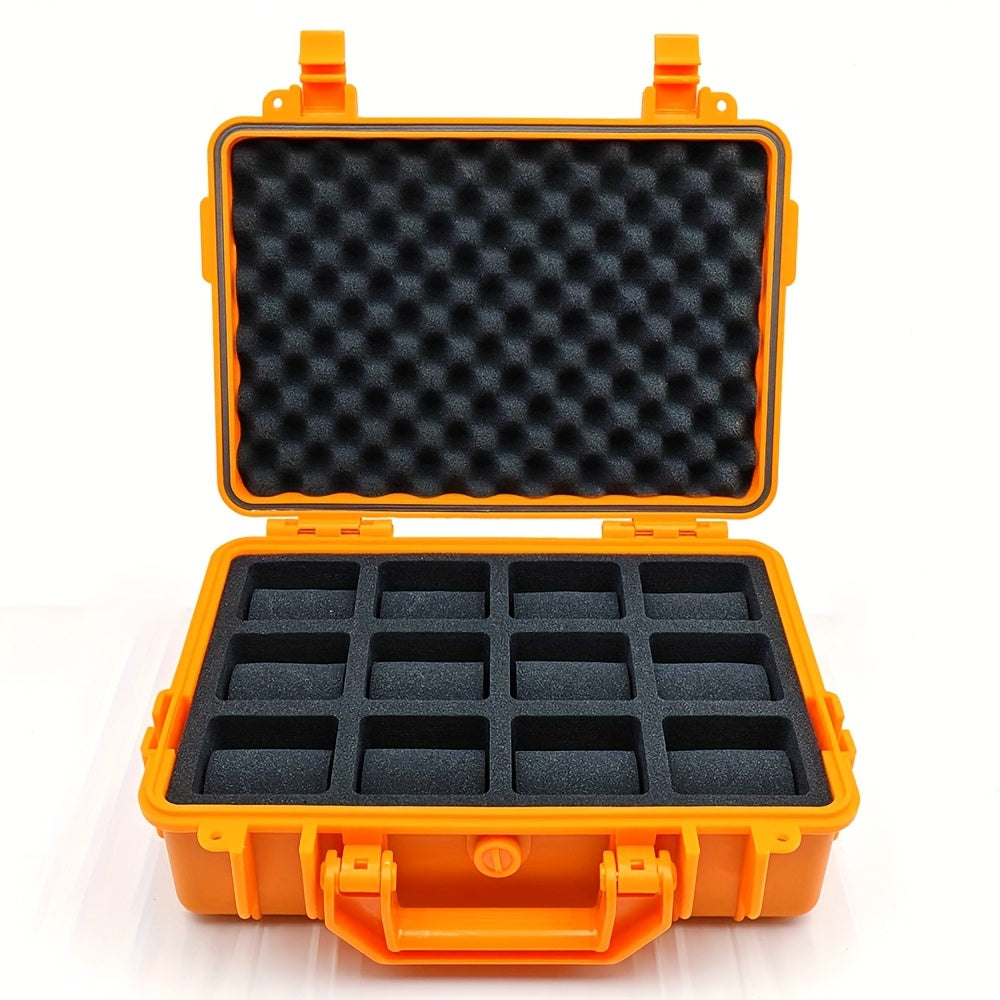 1pc Watch And Jewelry Storage Box, Portable Case, Made of High-Quality PP/ABS Material, Protective Case, Waterproof And Dustproof, Pressure-Resistant And Drop-Resistant, Designed with 4/12/20 Slots, Essential for Organizing Watches And Jewelry, Suitable