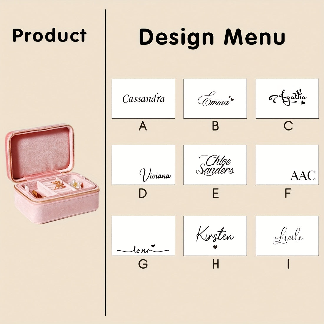 Personalized Velvet Jewelry Organizer Display Travel Custom Portable Jewellery Storage Case Ring Boxes with Logo gift, Jewelry Boxes