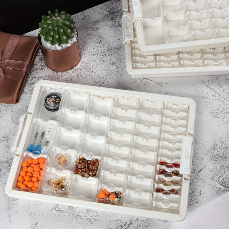 DIY 18pcs & 30pcs Transparent Plastic Storage Box Set - Ultra-High Visibility, Stackable, Space-Saving Solution for Hair Accessories, Jewelry, DIY Beads, Hardware & Craft Supplies - Multifunctional, Lightweight Organizer Box for Organization, Storage and