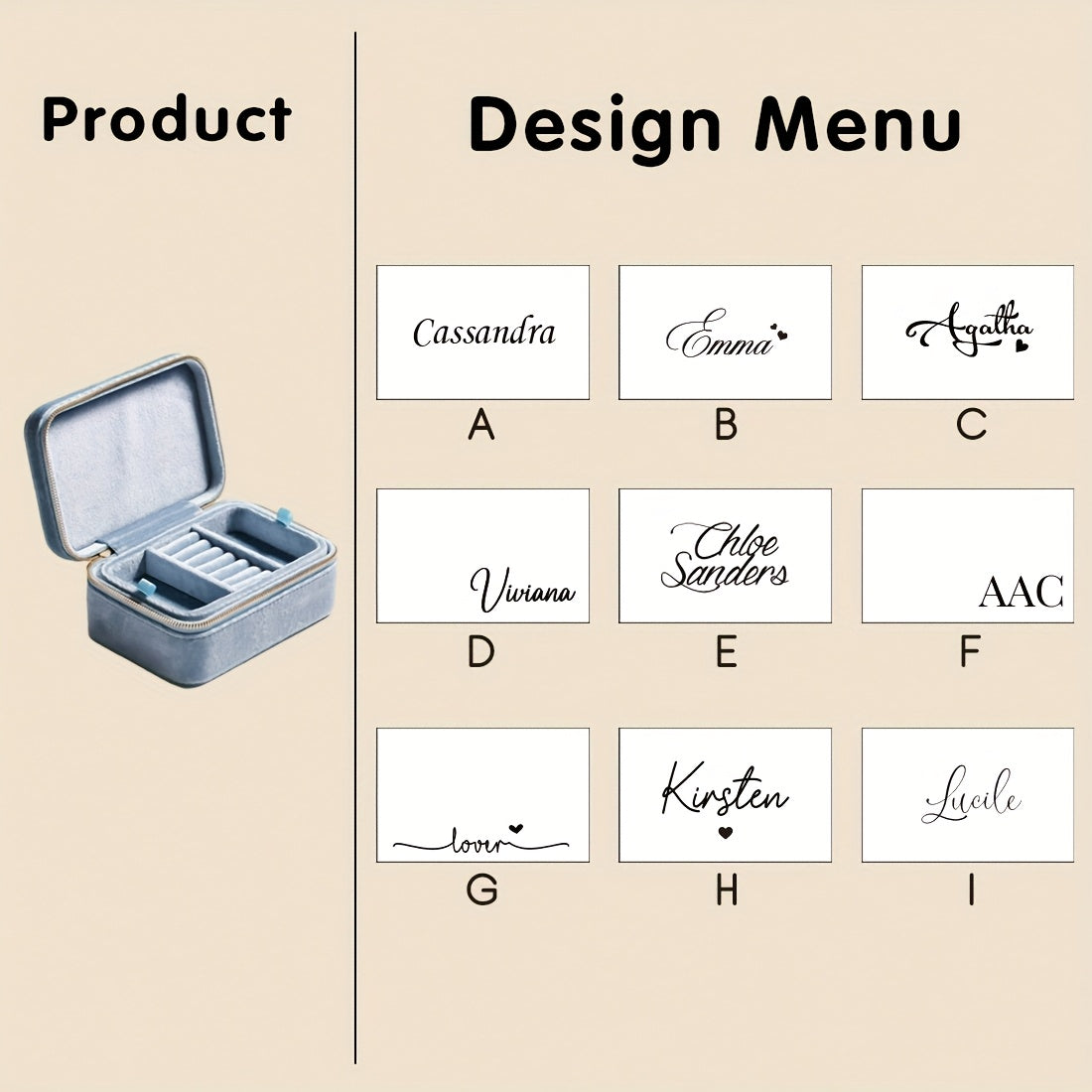 Personalized Velvet Jewelry Organizer Display Travel Custom Portable Jewellery Storage Case Ring Boxes with Logo gift, Jewelry Boxes