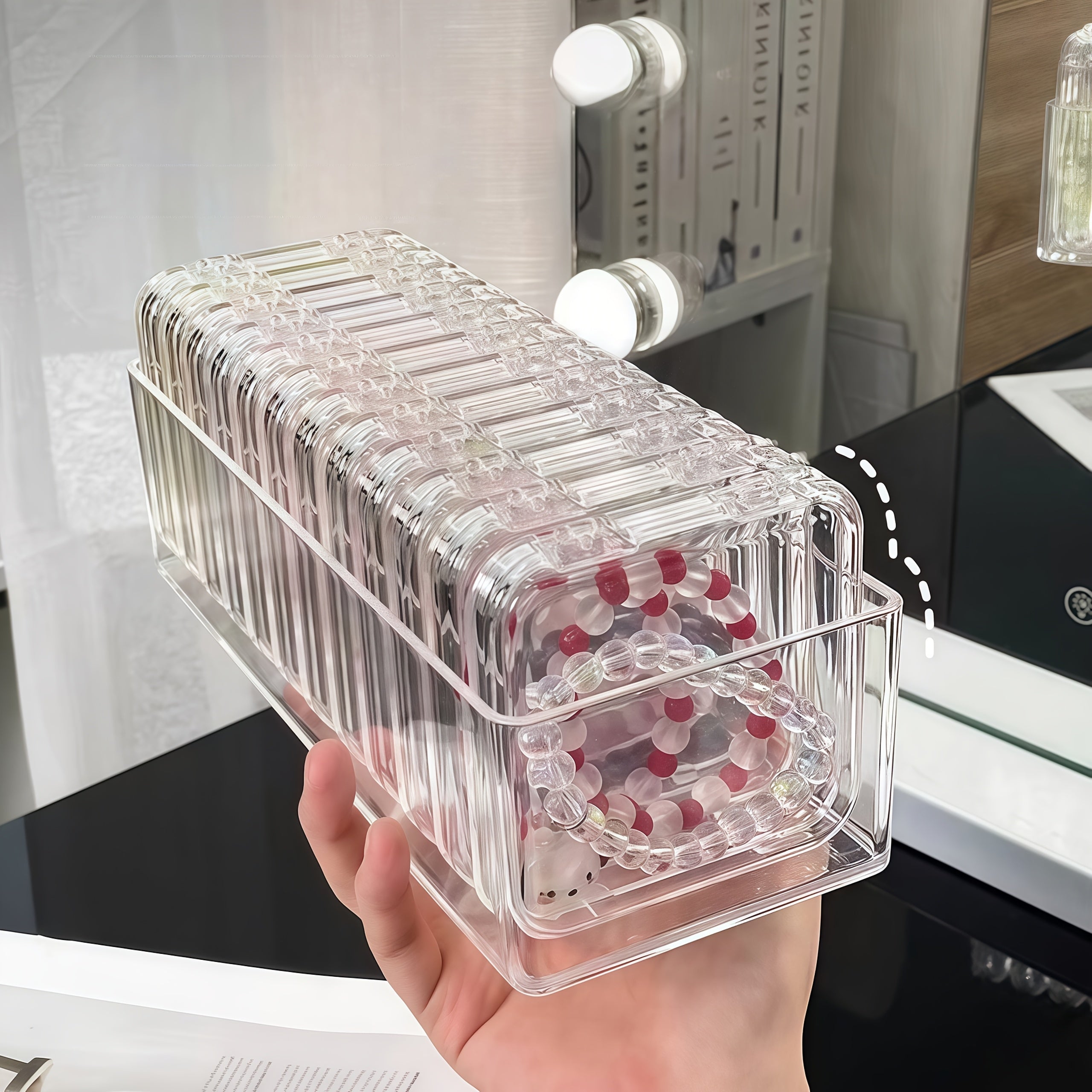 12pcs Set of 11 Small Boxes + 1 Large Jewelry Storage Box, High-Quality PET Material Suitable for Bracelets, Bangles, Necklaces, Earrings, Hair Accessories, Loose Stones, Semi-Finished Products, Tools, Jewelry Cleaning Supplies, Accessories Storage