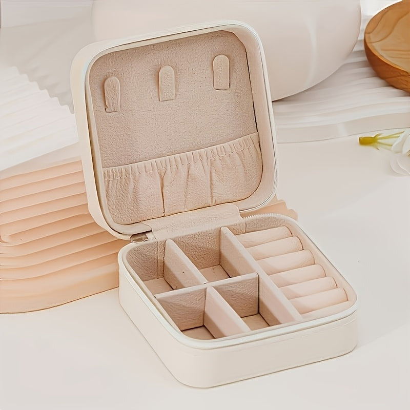 12pcs Faux Leather Jewelry Organizer Box in Three Colors, Portable Earring Storage Case, Perfect for Travel and Everyday Use, Includes Bridesmaid Proposal Gift Set, Suitable for Valentine's Day and New Year, Jewelry Boxes